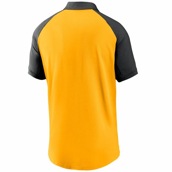 Nike Men's Pittsburgh Pirates MLB Yellow Legacy Raglan Polo N911-031N size S - Picture 2 of 8